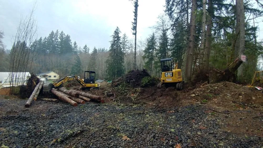 Custom garden landscaping with custom design in Bremerton, WA by North River Excavation