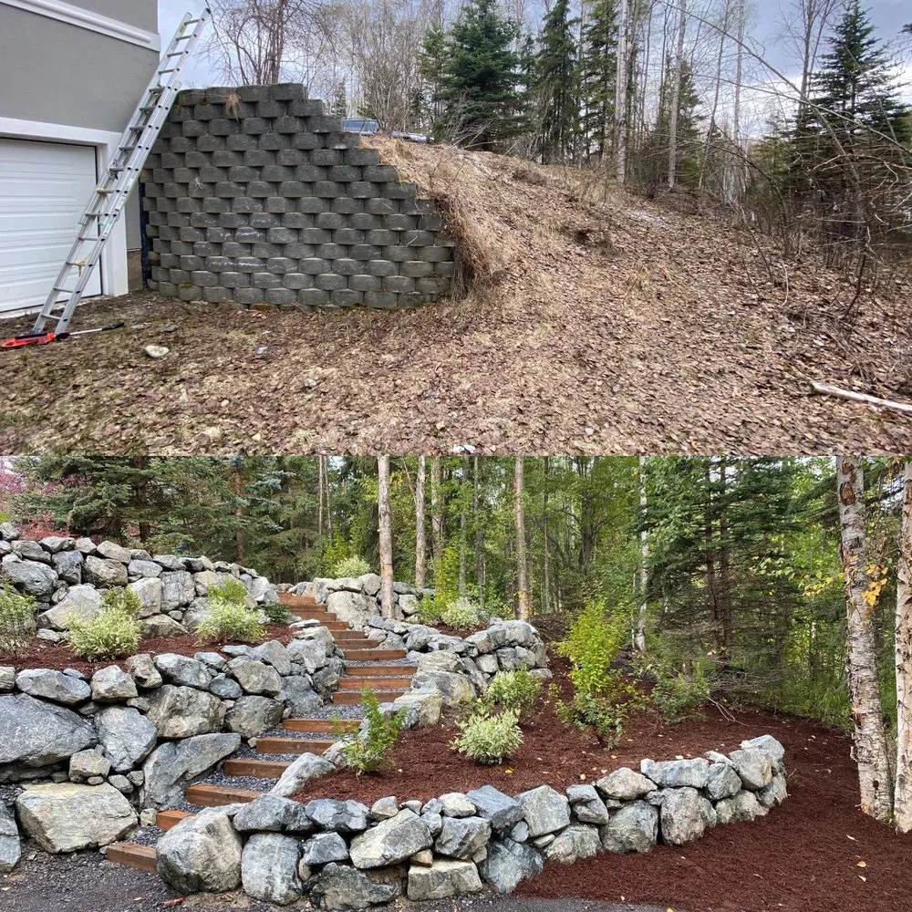 Professional yard maintenance for year-round maintenance in Anchorage, AK by North Star Landscaping