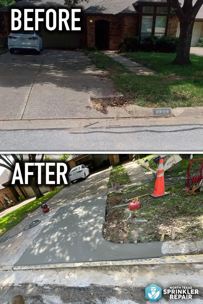 Professional lawn mowing service with custom design across Denton, TX - North Texas Sprinkler Repair