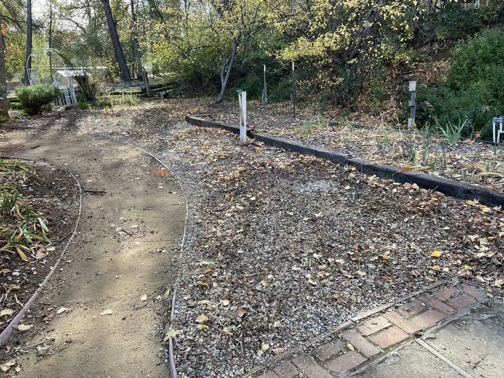 Custom garden landscaping with custom design in Redding, CA by North Valley Tree Service