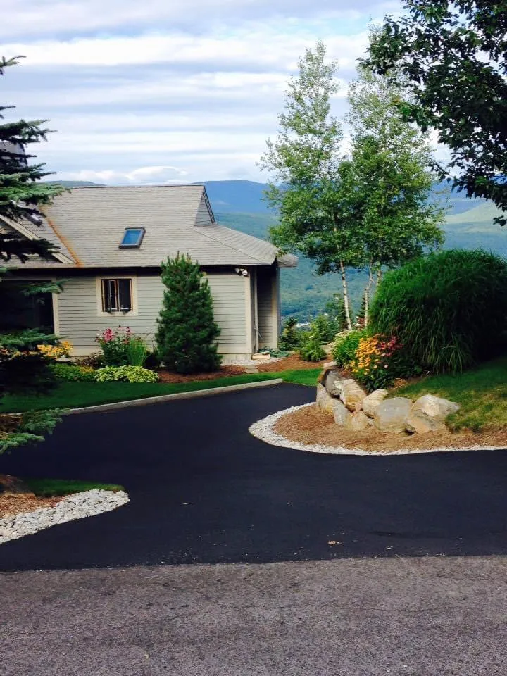 Professional landscape installation in Eaton Center, NH - North Woods Lawn & Timber