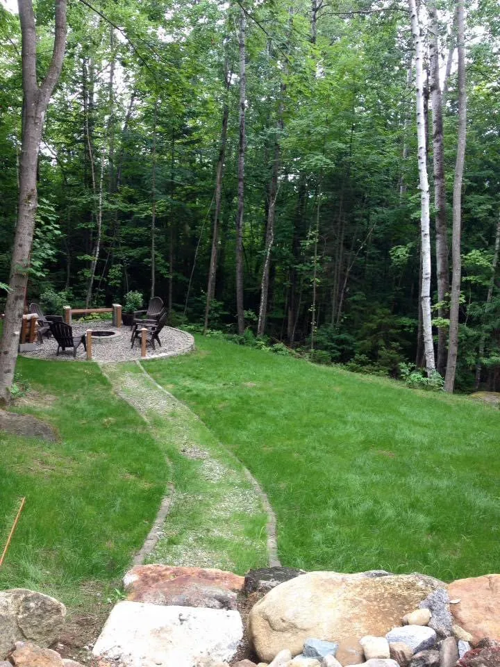 Professional garden landscaping for residential properties in Eaton Center, NH by North Woods Lawn & Timber