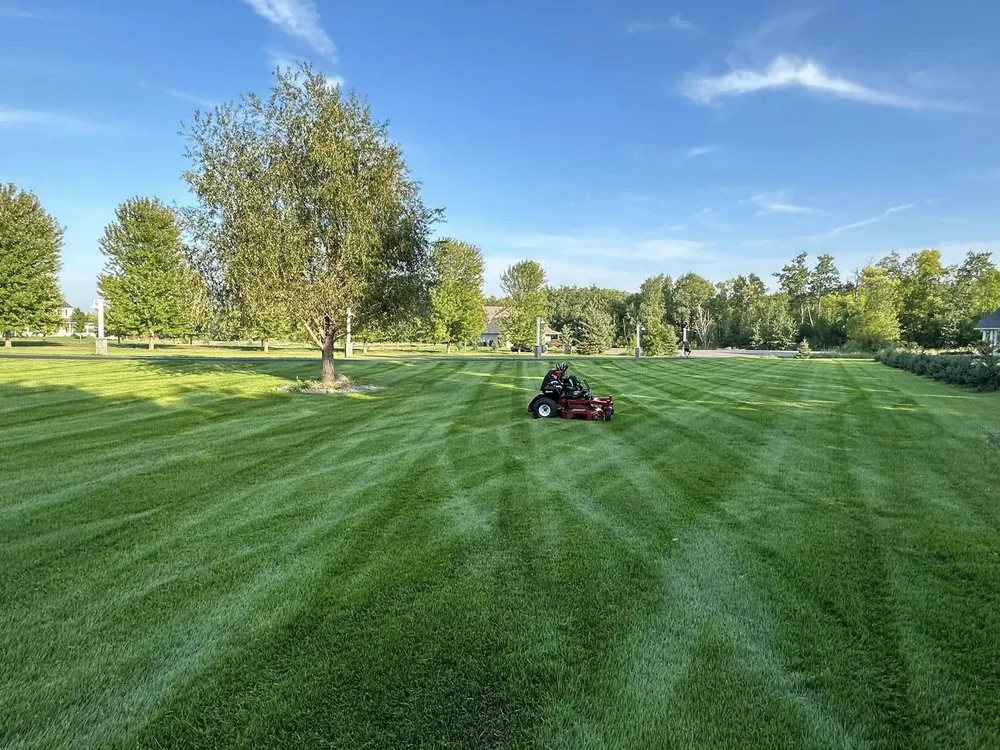 Custom residential landscaping in Sartell, MN by Northern Lawn Service