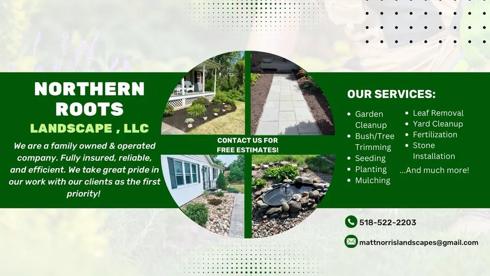 Expert lawn mowing service with custom design across Westmere, NY - Northern Roots Landscape
