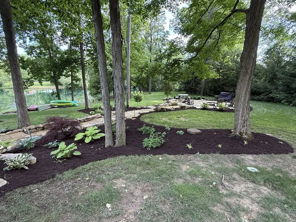 Custom outdoor landscaping with custom design in Auburn, IN by Northern Star Landscaping