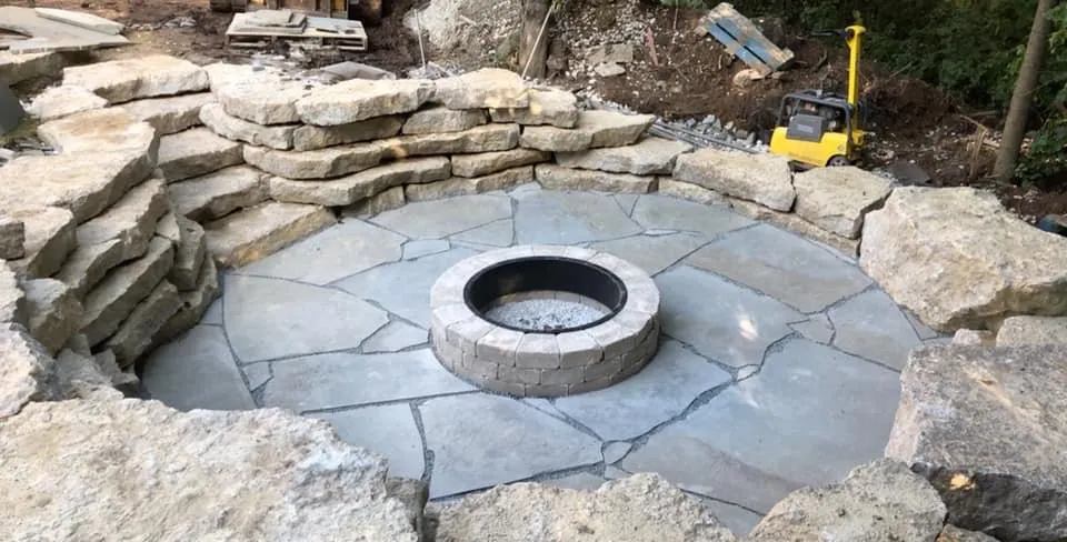 Custom outdoor landscaping with custom design in Delta, CO by Northpoint Landscape Construction