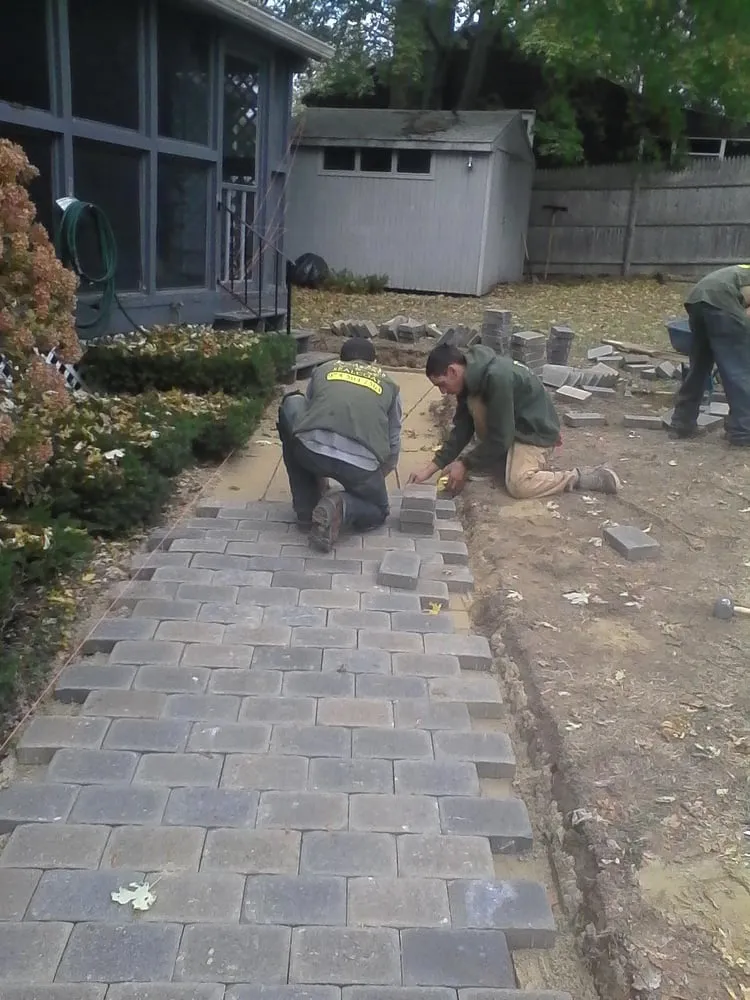 Custom outdoor landscaping in Peabody, MA by Northshore Landscape and Sealcoating
