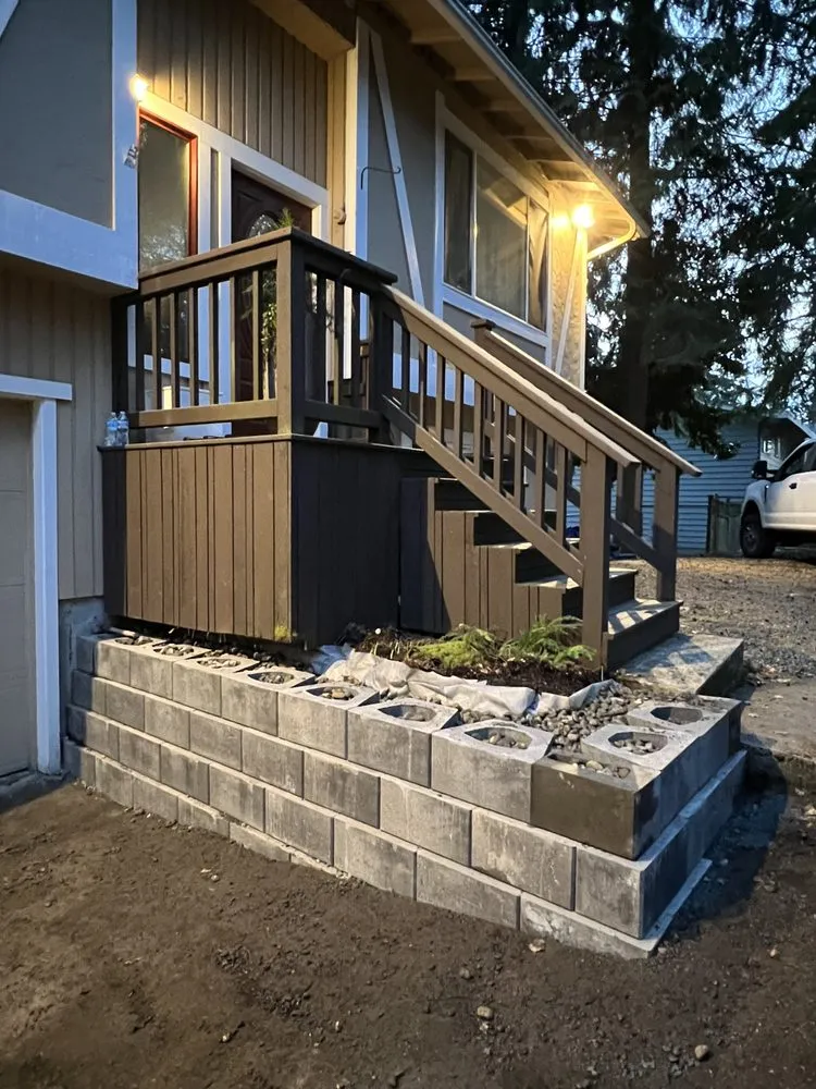 Custom landscape installation in Lynnwood, WA by Northwest Outdoor & Interior Renovations