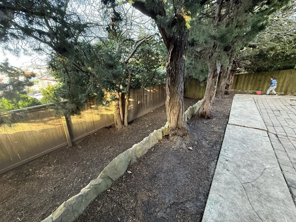 Affordable lawn mowing service with custom design in Daly City, CA by Nosso Larr Hauling