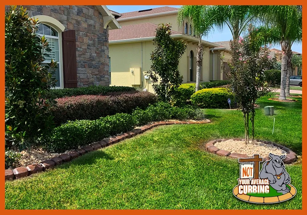 Professional landscape installation in Orlando, FL by Not Your Average Curbing