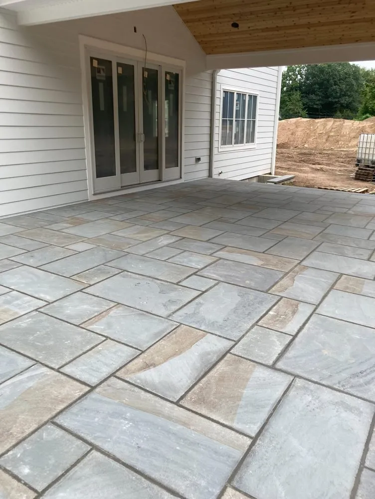Custom landscape installation in Northvale, NJ - Nova Masonry & Landscaping
