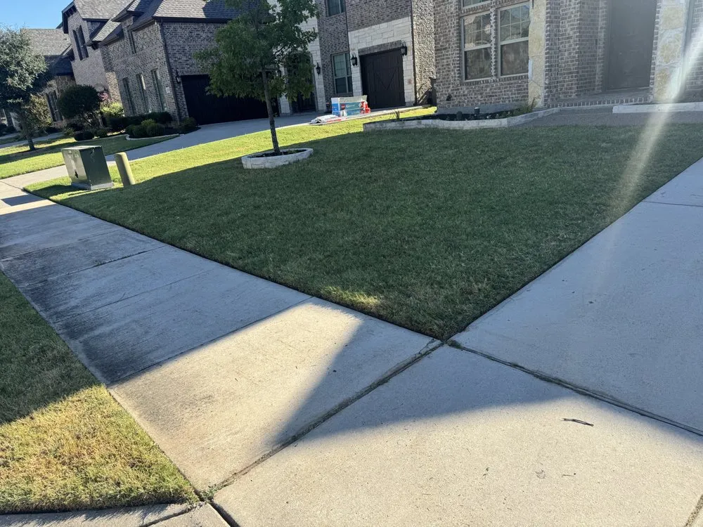 Professional lawn mowing service for outdoor upgrades in The Colony, TX by Nova's Landscape & Irrigation
