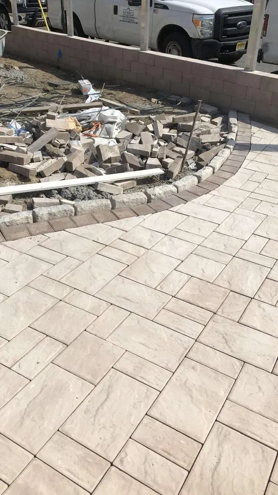 Professional landscape installation in Kearny, NJ by Novay’s Lawn Care Service