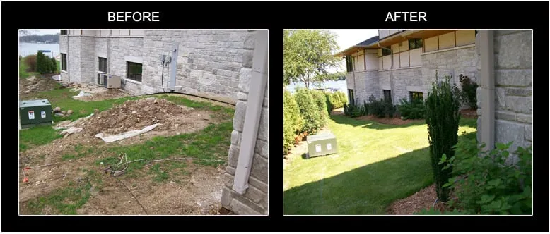 Professional yard maintenance for year-round maintenance in West Allis, WI by Novotny Landscaping