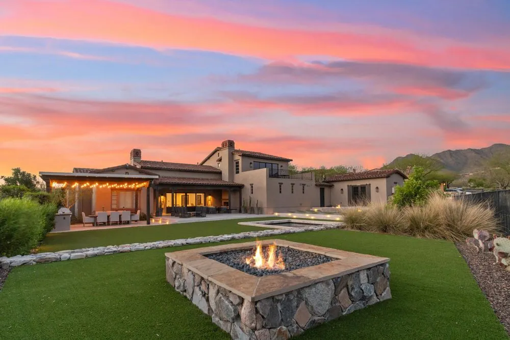 Custom outdoor landscaping with custom design across Peoria, AZ - N.R Design+Build