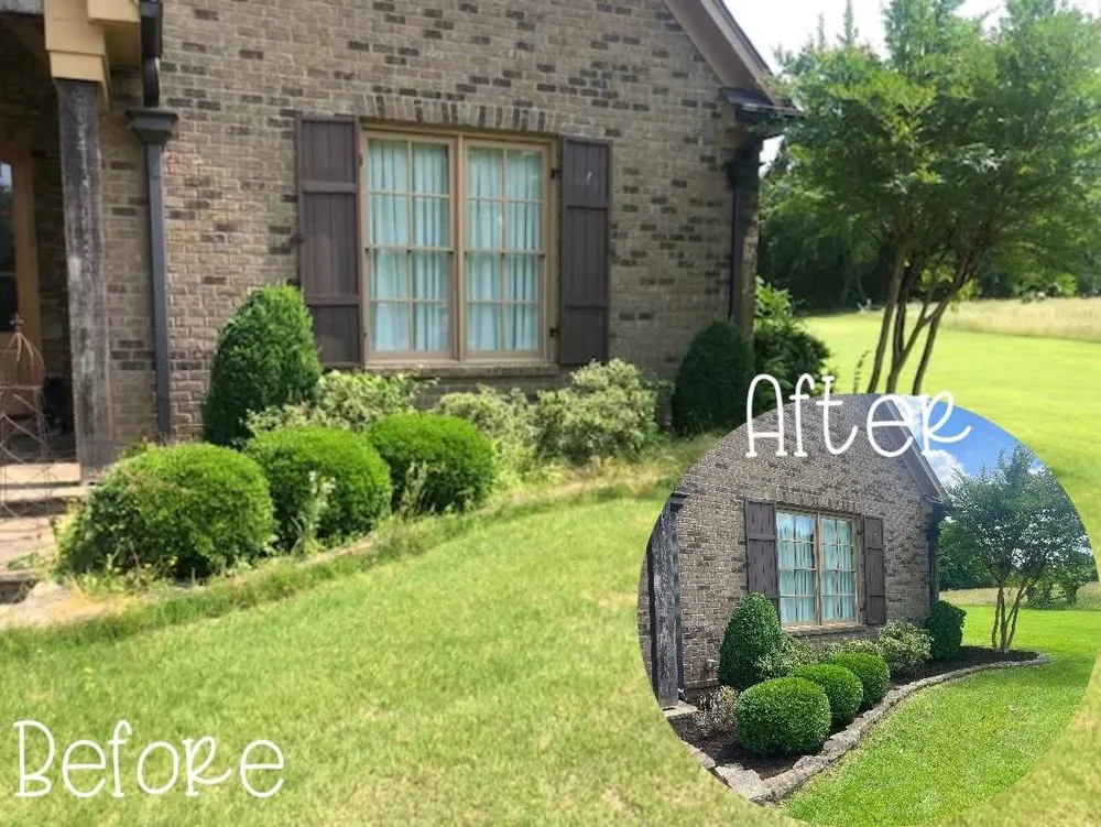 Custom landscape installation in Atoka, TN by NR Lawn & Landscaping