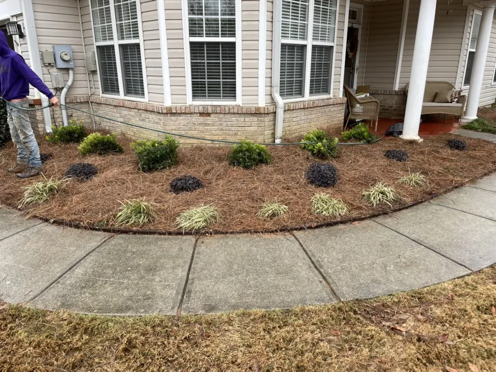 Trusted outdoor landscaping with custom design in Newnan, GA by NS Maintenance