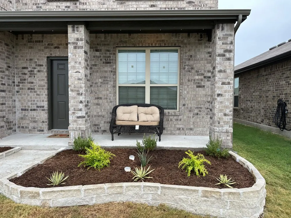 Custom garden landscaping in Celina, TX by NTX Proscapes