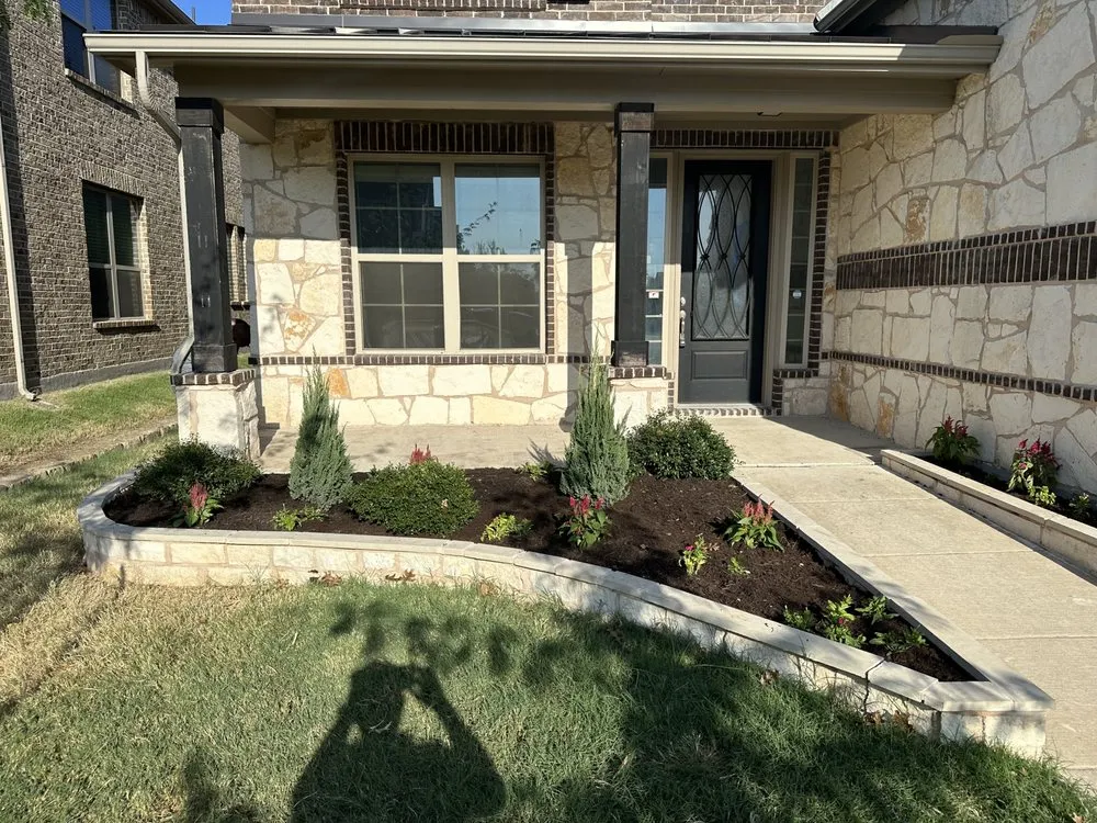 Professional landscape installation in Celina, TX by NTX Proscapes
