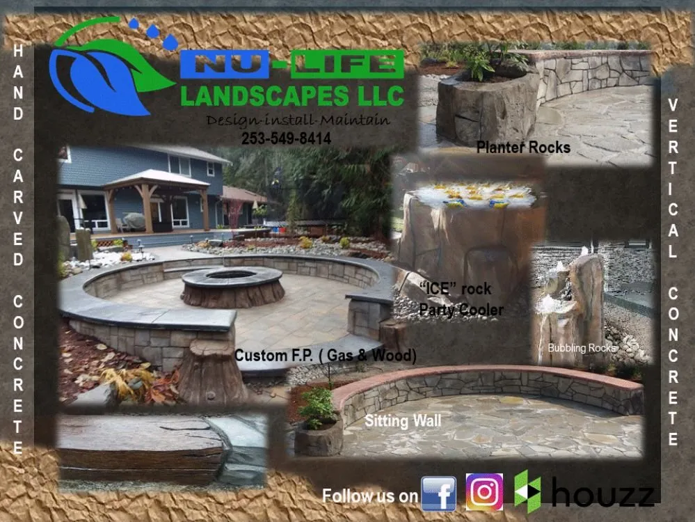 Local residential landscaping for beautiful yards in Puyallup, WA by Nu Life Landscapes