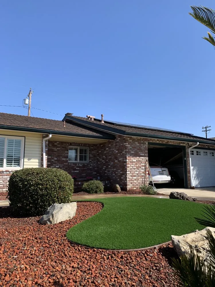 Custom garden landscaping for residential properties in Tulare, CA by Nu Turf Landscaping