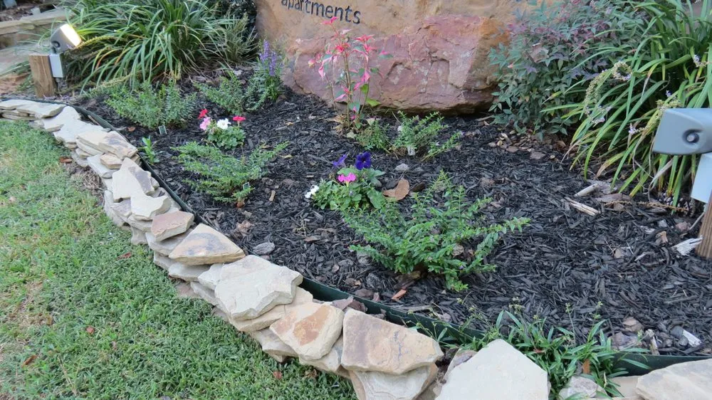 Affordable landscape design in Beaumont, TX by Number One Lawn Service