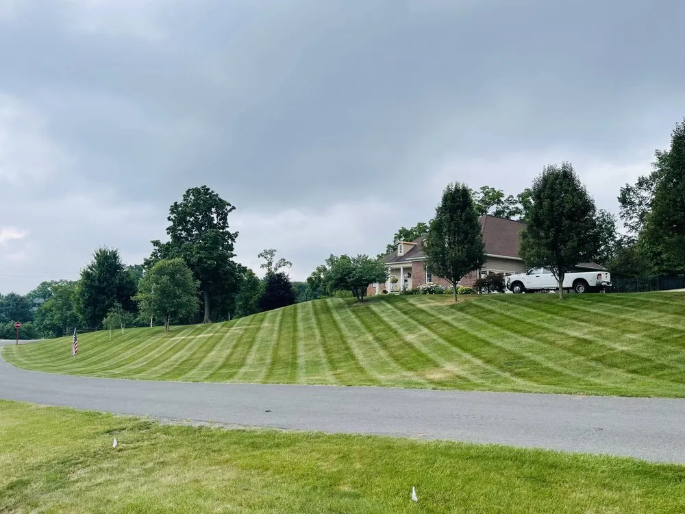 Custom lawn care service for beautiful yards in Shreve, OH by Number One Stripe