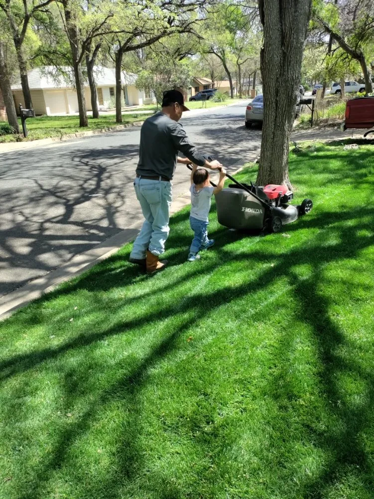 Expert lawn mowing service with custom design in Austin, TX by Nunez512 Landscaping