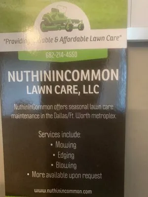 Nuthin In Common Landscaping Logo