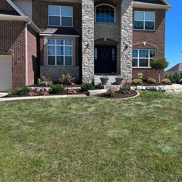 Custom outdoor landscaping with custom design in Oak Forest, IL by NuView Landscaping