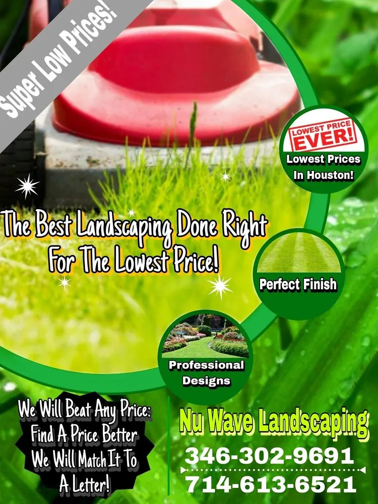 Custom garden landscaping in Missouri City, TX by NuWave Landscaping