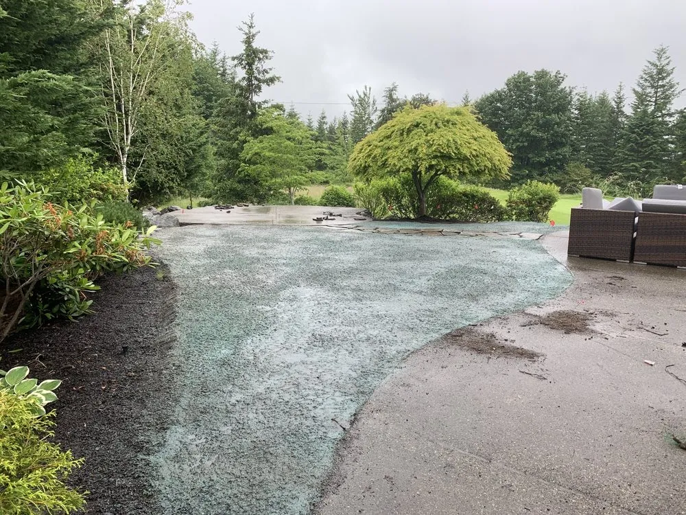 Top-rated landscape installation with custom design in Silverdale, WA by NW Bulldozing & Hydroseeding