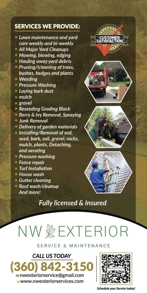 Top-rated lawn mowing service for beautiful yards in Vancouver, WA by NW Exterior Service & Maintenance