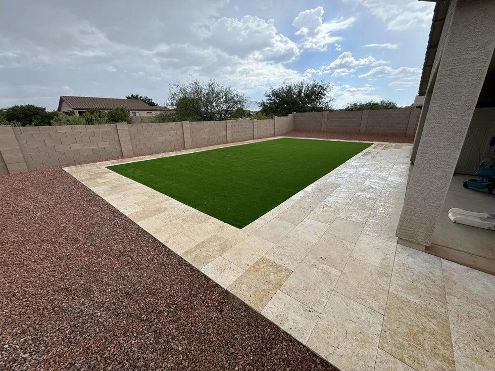 Expert lawn care service for residential properties in Tucson, AZ by NWT Landscape & Hardscape