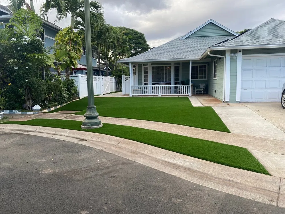 Affordable landscape installation for residential properties across Honolulu, HI - NyLawn Synthetic Turf
