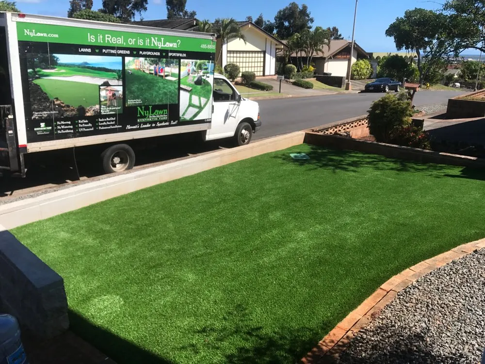 Expert landscape installation for residential properties in Honolulu, HI by NyLawn Synthetic Turf
