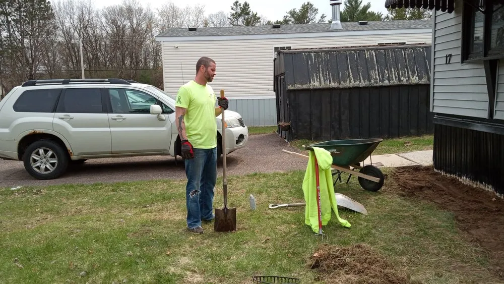 Custom garden landscaping in Eau Claire, WI by Nylens Exteriors