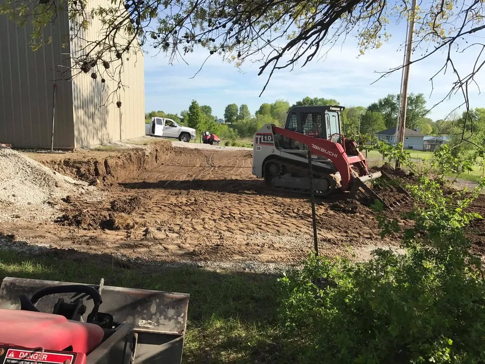 Professional landscape installation in Buckner, MO by O & M Concrete and Asphalt