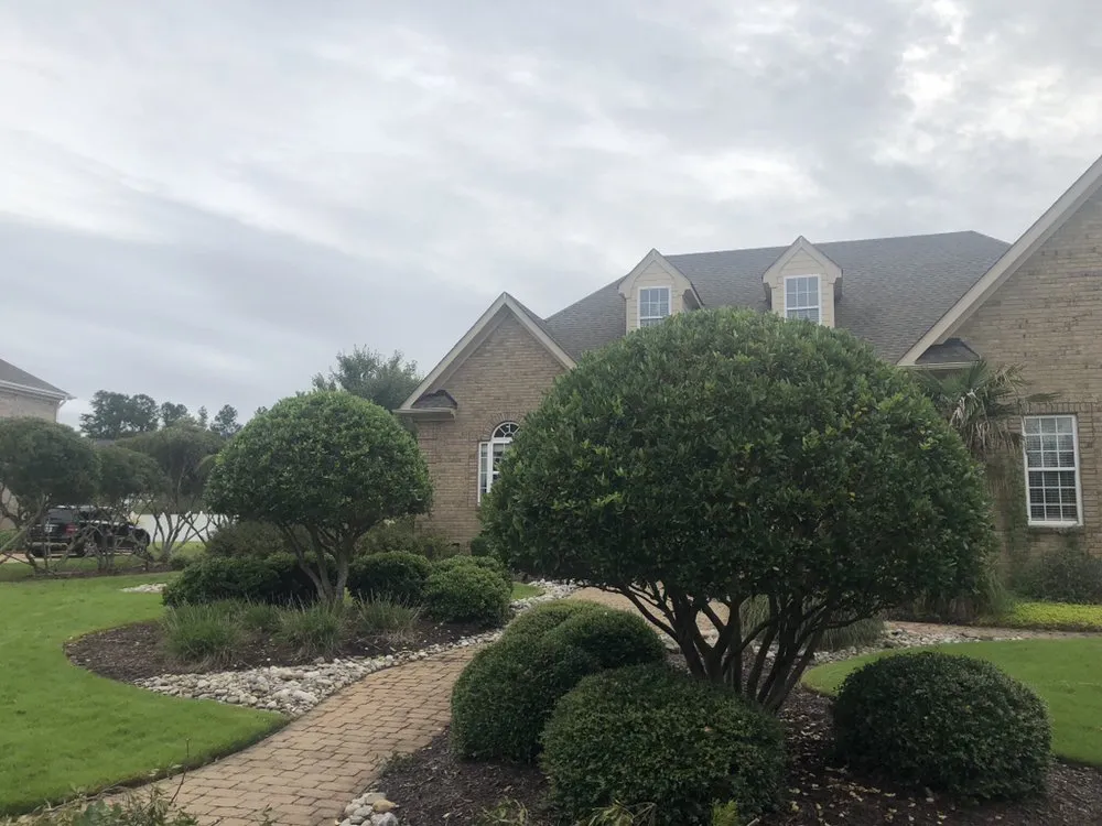 Custom landscape installation in Virginia Beach, VA by Oak and Iron Tree