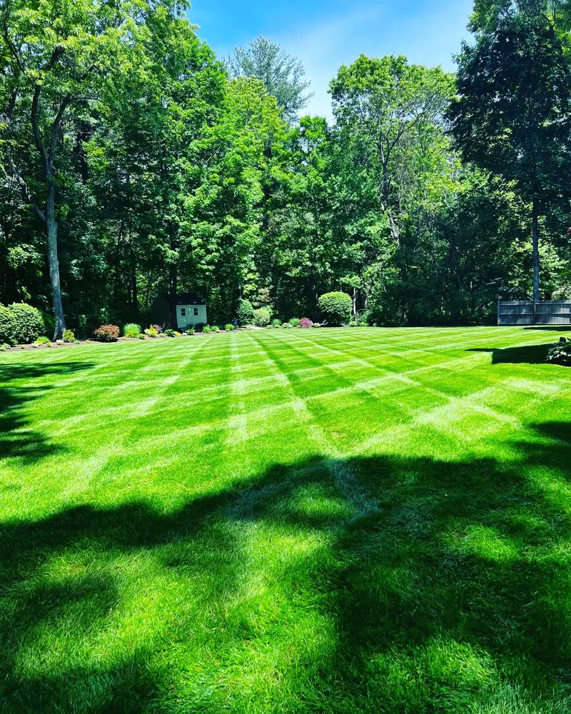 Local lawn mowing service in Framingham, MA by Oak Landscape