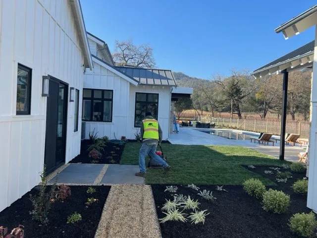 Custom lawn mowing service for year-round maintenance across Point Reyes Station, CA - Oak River Landscaping