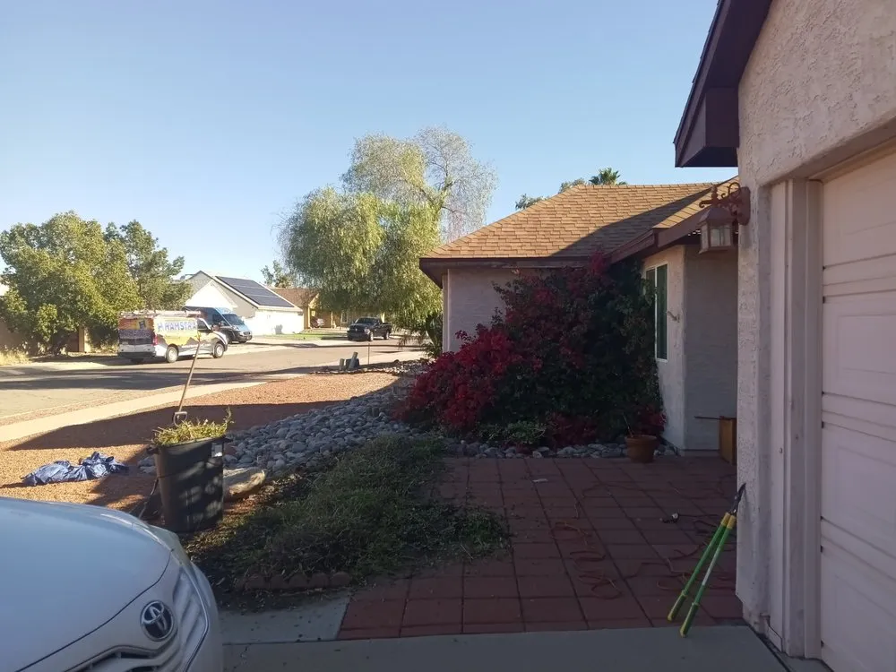 Affordable outdoor landscaping with custom design in Tucson, AZ by Oak Tree Landscape