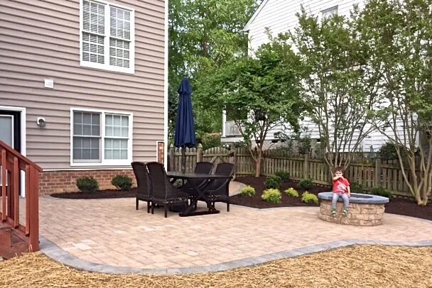 Top-rated landscape installation with custom design in Mechanicsville, VA by Oak Valley Custom Hardscape