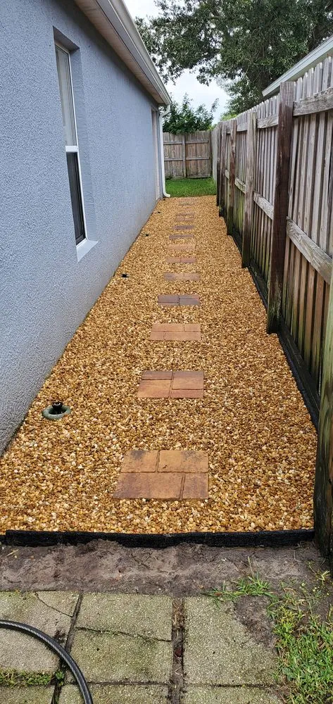 Professional landscape design for homes in Palm Bay, FL by Oakmont Lawn care