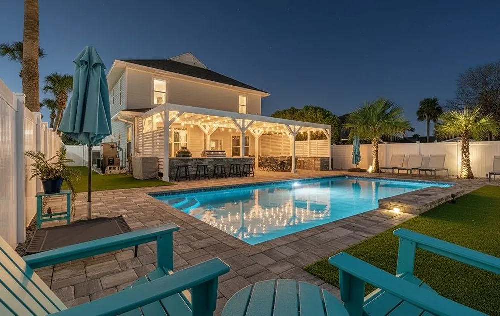 Trusted lawn care service for homes in St. Augustine, FL by Oakstone Luxury Outdoors