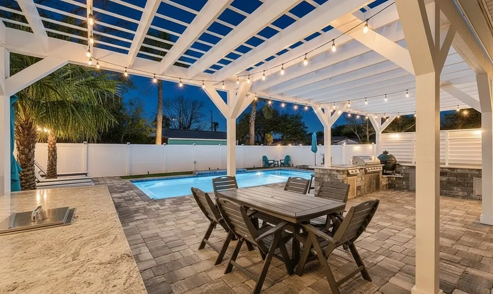 Professional landscape installation with custom design across St. Augustine, FL - Oakstone Luxury Outdoors