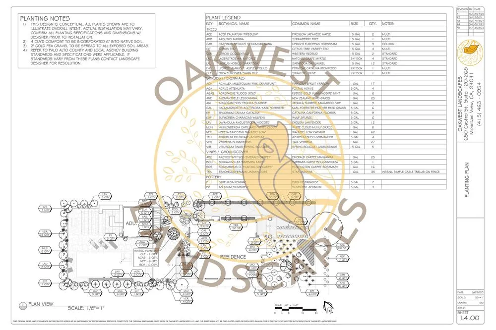 Affordable landscape design in Mountain View, CA by Oakwest Landscapes