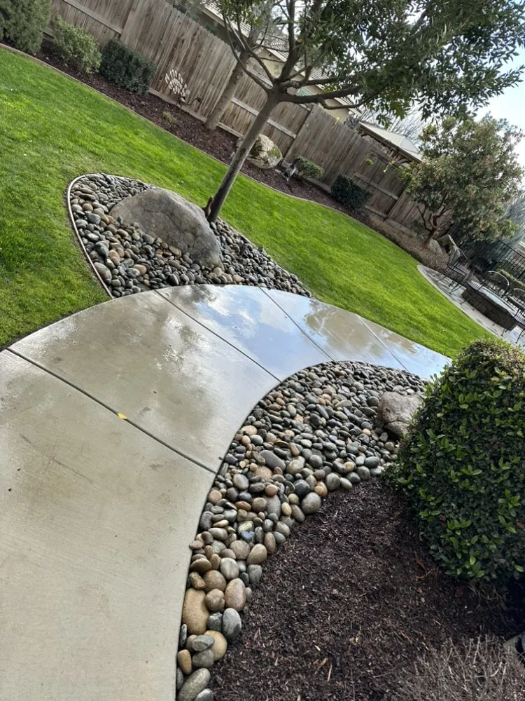 Expert landscape design for residential properties in Farmersville, CA by Oakwood Landscape
