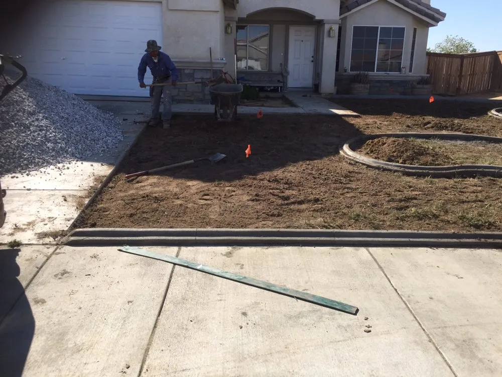 Top-rated landscape installation for homes in Victorville, CA by Oasis Custom Curbing And Landscaping
