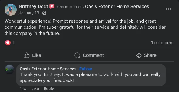 Local yard cleanup service for homes across Powhatan, VA - Oasis Exterior Home Services